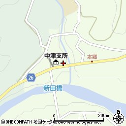 和歌山県日高郡日高川町高津尾41-1周辺の地図