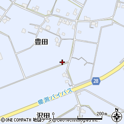 徳島県小松島市立江町豊田周辺の地図