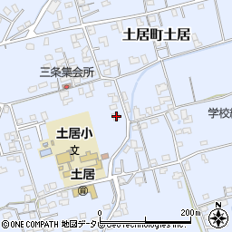 愛媛県四国中央市土居町土居1598周辺の地図