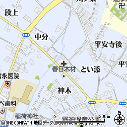 徳島県阿南市羽ノ浦町中庄神木25周辺の地図