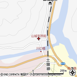 山城支所前周辺の地図