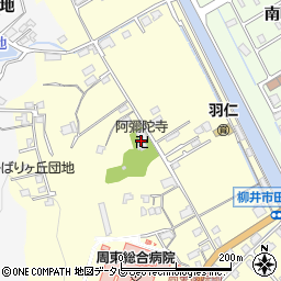 阿彌陀寺周辺の地図