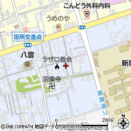 愛媛県新居浜市八雲町周辺の地図