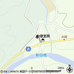 和歌山県日高郡日高川町高津尾23周辺の地図