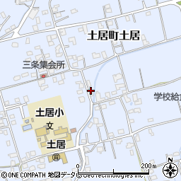 愛媛県四国中央市土居町土居1600周辺の地図