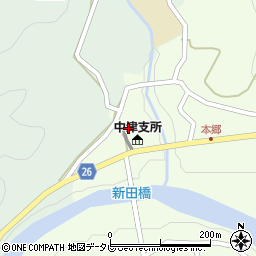 和歌山県日高郡日高川町高津尾28周辺の地図