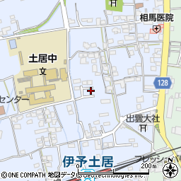 愛媛県四国中央市土居町土居196周辺の地図