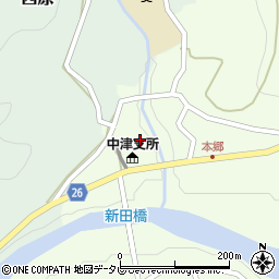 和歌山県日高郡日高川町高津尾47周辺の地図