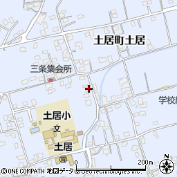 愛媛県四国中央市土居町土居1601周辺の地図