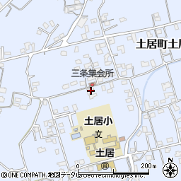 愛媛県四国中央市土居町土居1558周辺の地図