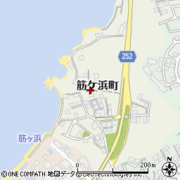 山口県下関市筋ケ浜町周辺の地図