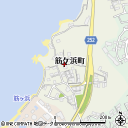 山口県下関市筋ケ浜町周辺の地図