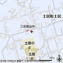 愛媛県四国中央市土居町土居1587周辺の地図