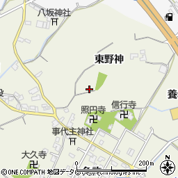 徳島県阿南市那賀川町今津浦東野神周辺の地図