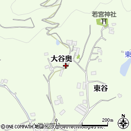 徳島県小松島市櫛渕町大谷奥周辺の地図