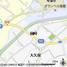 徳島県阿南市那賀川町八幡（前川）周辺の地図