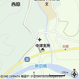 和歌山県日高郡日高川町高津尾52-1周辺の地図