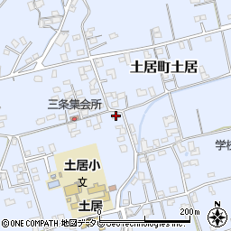 愛媛県四国中央市土居町土居1602周辺の地図