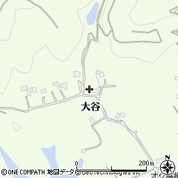 徳島県小松島市櫛渕町大谷周辺の地図