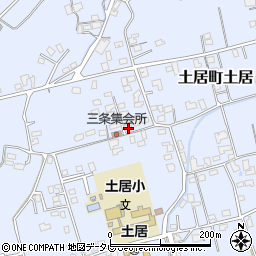 愛媛県四国中央市土居町土居2078周辺の地図