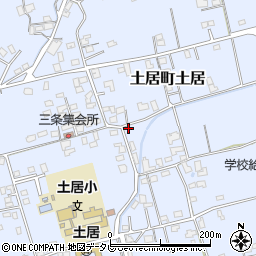 愛媛県四国中央市土居町土居1603周辺の地図