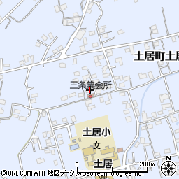 愛媛県四国中央市土居町土居2081周辺の地図