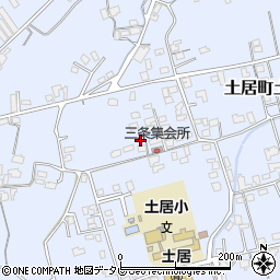 愛媛県四国中央市土居町土居2084周辺の地図