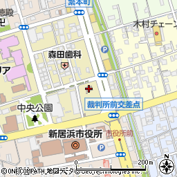 新居浜区検察庁周辺の地図