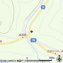 和歌山県日高郡日高川町高津尾1400-11周辺の地図