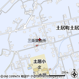 愛媛県四国中央市土居町土居2079周辺の地図