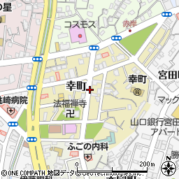 山口県下関市幸町周辺の地図