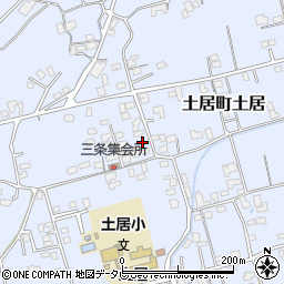 愛媛県四国中央市土居町土居2076周辺の地図