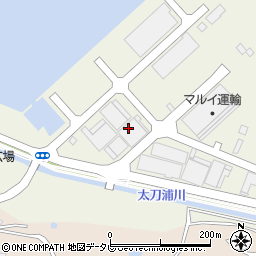 日鉄物流小倉株式会社太刀浦営業所周辺の地図