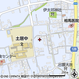 愛媛県四国中央市土居町土居340周辺の地図