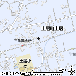 愛媛県四国中央市土居町土居1608周辺の地図