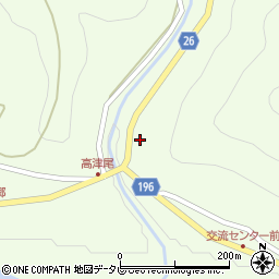 和歌山県日高郡日高川町高津尾1400周辺の地図