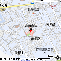 森田病院周辺の地図