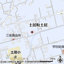 愛媛県四国中央市土居町土居1619周辺の地図