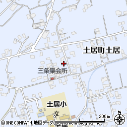 愛媛県四国中央市土居町土居2075周辺の地図
