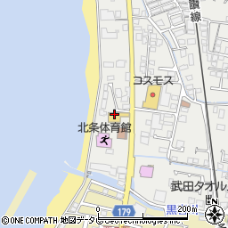 愛媛ダイハツ販売北条店周辺の地図