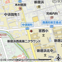 ファミリーマート新居浜宮西店周辺の地図