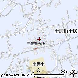 愛媛県四国中央市土居町土居2074周辺の地図