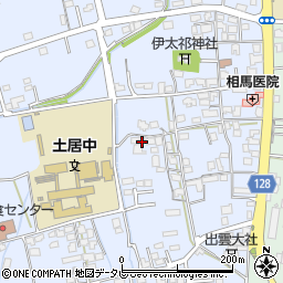 愛媛県四国中央市土居町土居341周辺の地図