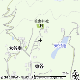 徳島県小松島市櫛渕町東谷周辺の地図