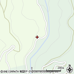 徳島県三好市山城町八千坊703周辺の地図