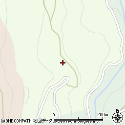 徳島県三好市山城町八千坊629周辺の地図