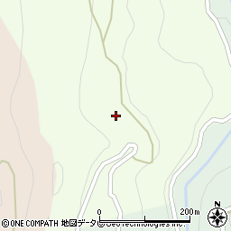 徳島県三好市山城町八千坊633周辺の地図