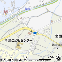 那賀川公民館前周辺の地図