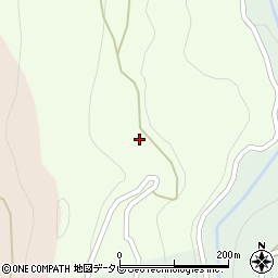 徳島県三好市山城町八千坊636周辺の地図