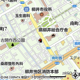 晃和興産株式会社　セルフ柳井南給油所周辺の地図
